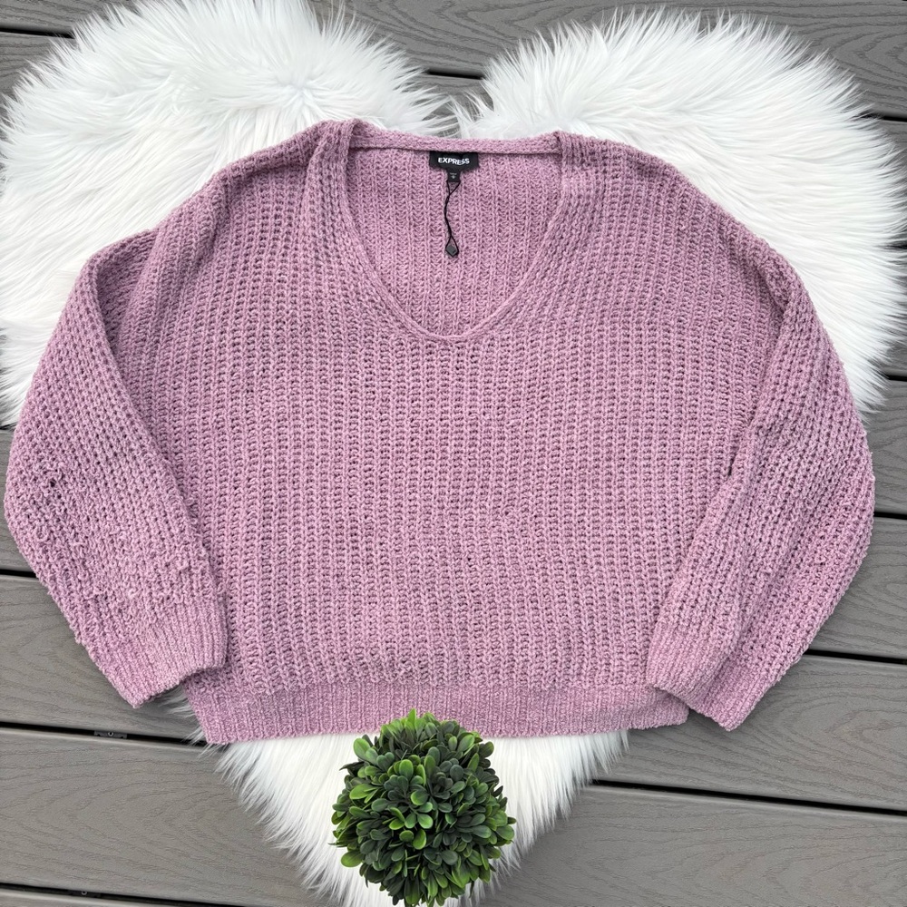 Express Purple Sweater - Picture 1 of 4